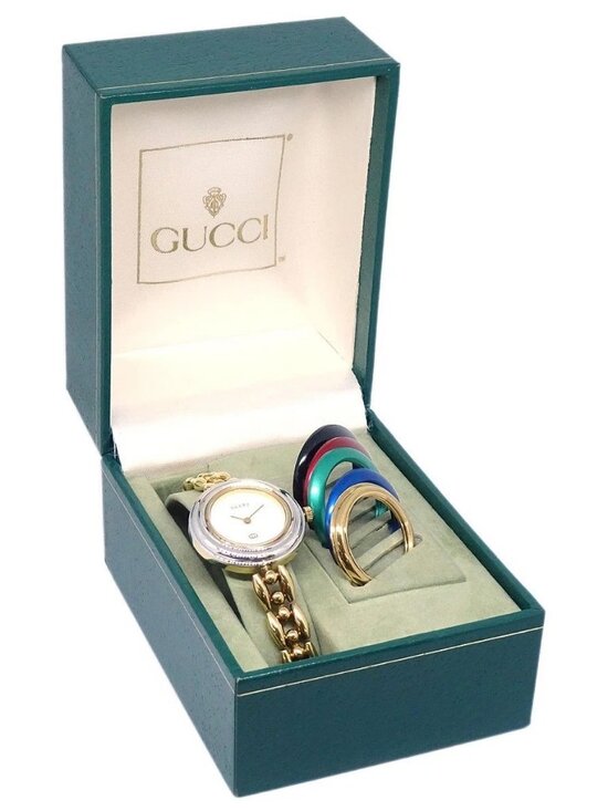 Gucci 11/12 Change Bezel Chameleon Quartz Watch SS 117930 main image 4